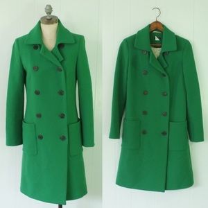 J.Crew Peacoat | Long Green Wool Peacoat